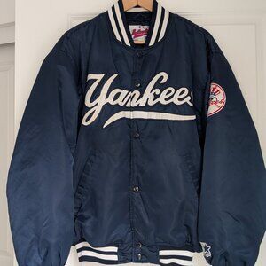 RARE FIND SIZE M Vintage Starter Diamond New York Yankees Bomber Jacket
